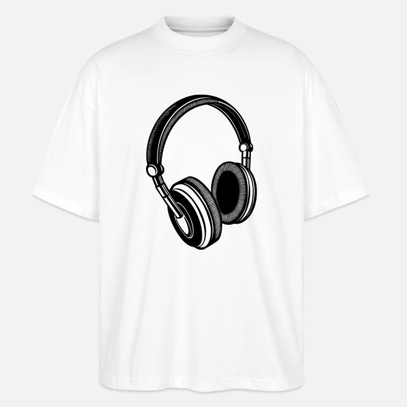 Casque - T-shirt bio Blaster 2.0 coupe oversize Stanley/Stella Unisexe - blanc
