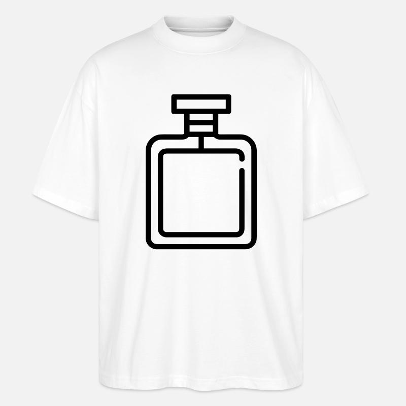 Parfümflasche - Stanley/Stella Oversized Unisex Bio T-Shirt Blaster 2.0 - Weiß