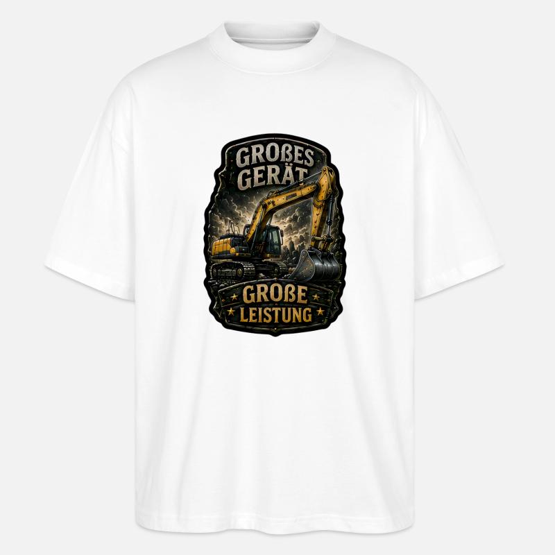 Großes Gerät. Große Leistung. - Stanley/Stella Oversized Unisex Bio T-Shirt Blaster 2.0 - Weiß