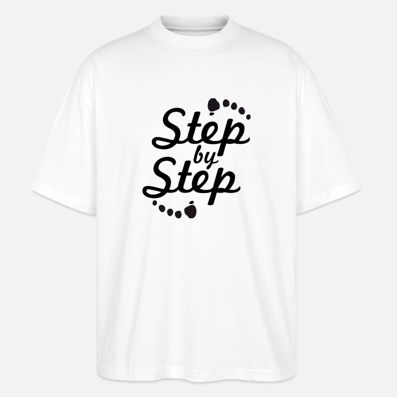 step by step 2 - T-shirt bio Blaster 2.0 coupe oversize Stanley/Stella Unisexe - blanc