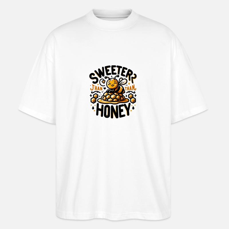 Plus doux que le miel - T-shirt bio Blaster 2.0 coupe oversize Stanley/Stella Unisexe - blanc