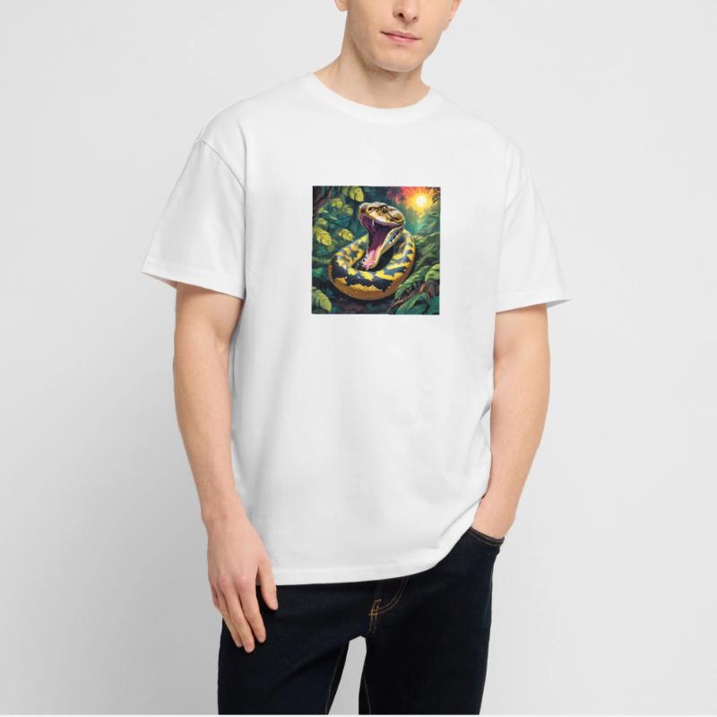 Serpent python T-shirt bio Blaster 2.0 coupe oversize Stanley/Stella Unisexe
