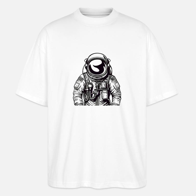 Astronaut 5 - Stanley/Stella Oversized Unisex Bio T-Shirt Blaster 2.0 - Weiß
