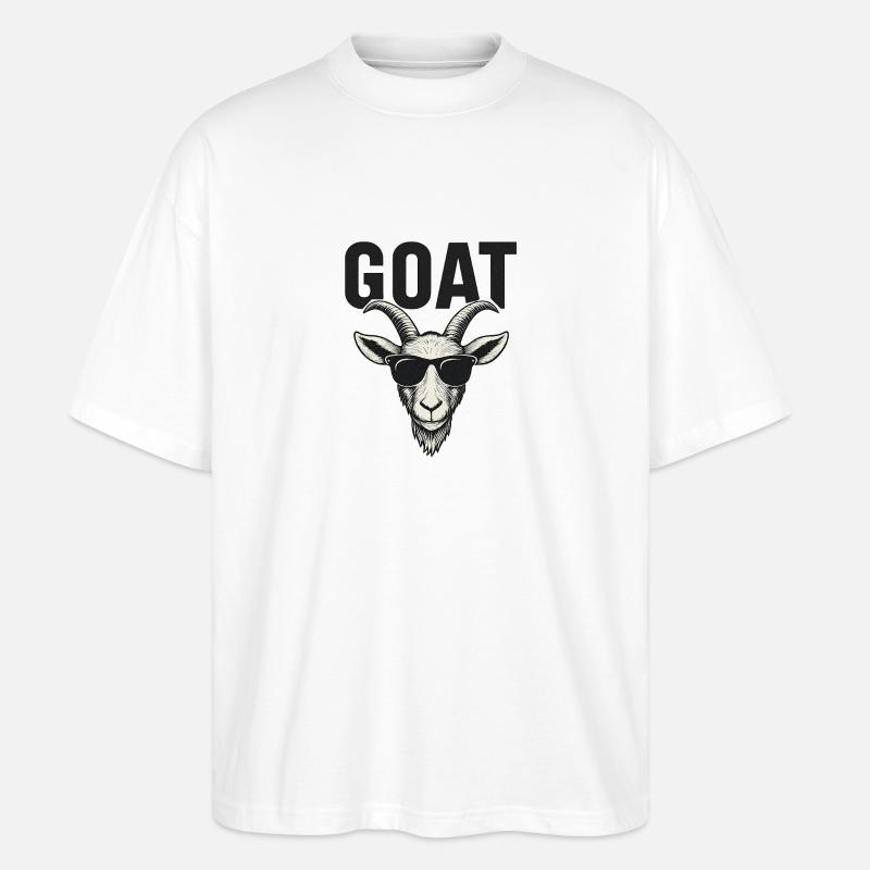 Goat - Stanley/Stella Oversized Unisex Bio T-Shirt Blaster 2.0 - Weiß