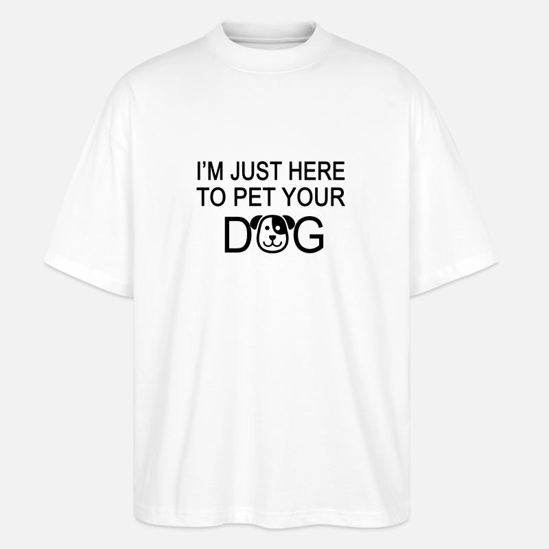 Hunde Hund - Stanley/Stella Oversized Unisex Bio T-Shirt Blaster 2.0 - Weiß