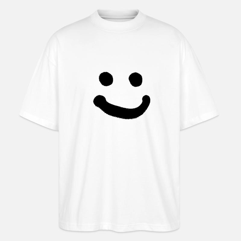 smiley - Stanley/Stella Oversized Unisex Bio T-Shirt Blaster 2.0 - Weiß