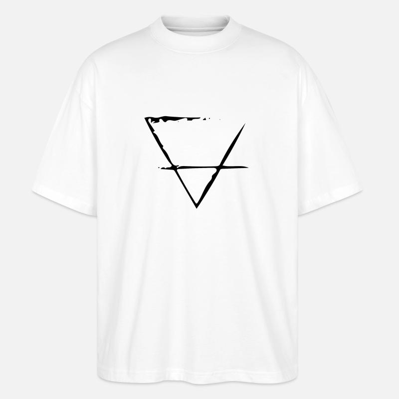 Element Erde - Stanley/Stella Oversized Unisex Bio T-Shirt Blaster 2.0 - Weiß