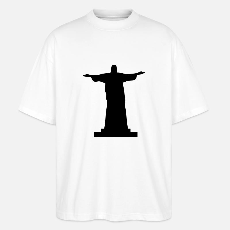 christ redeemer - Stanley/Stella Oversized Unisex Bio T-Shirt Blaster 2.0 - Weiß