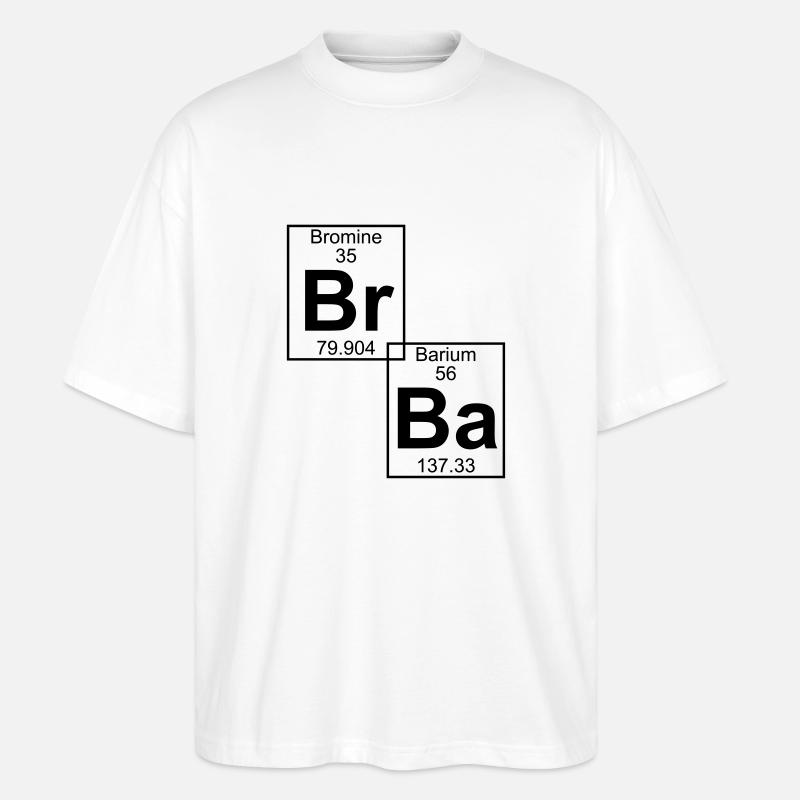 Br-Ba (brba) - Full - Stanley/Stella Oversized Unisex Bio T-Shirt Blaster 2.0 - Weiß