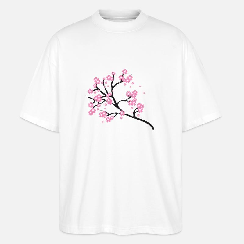 Schöne Blumen! - Stanley/Stella Oversized Unisex Bio T-Shirt Blaster 2.0 - Weiß