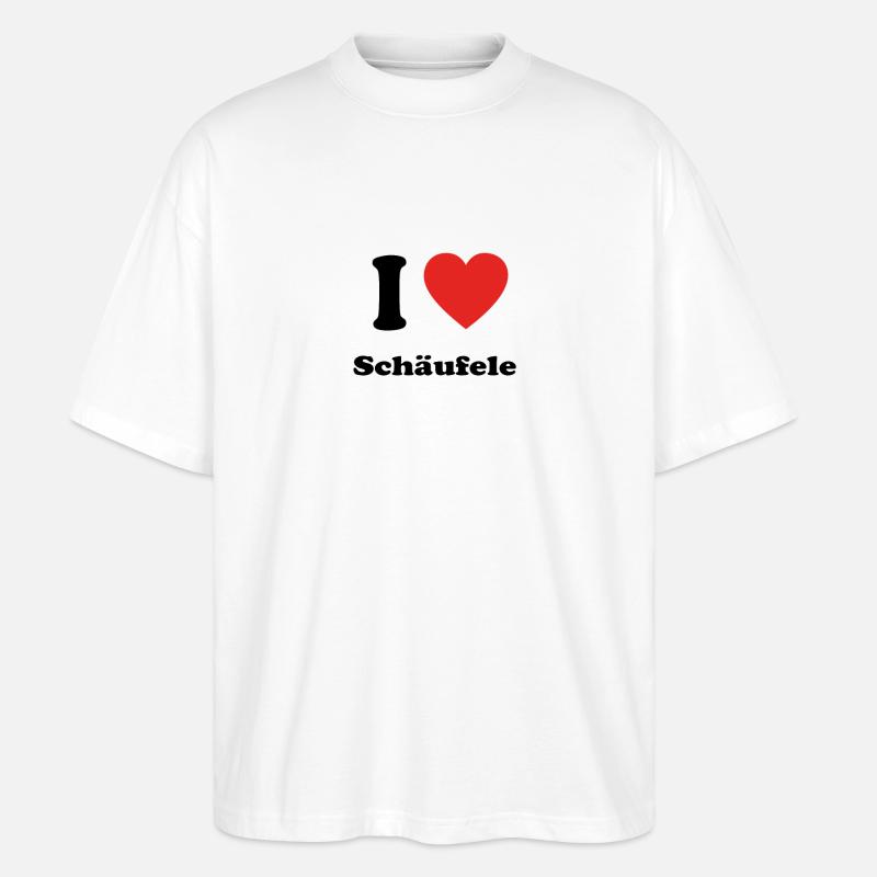 Bayern basst bayrisch bier Schaeufele - Stanley/Stella Oversized Unisex Bio T-Shirt Blaster 2.0 - Weiß