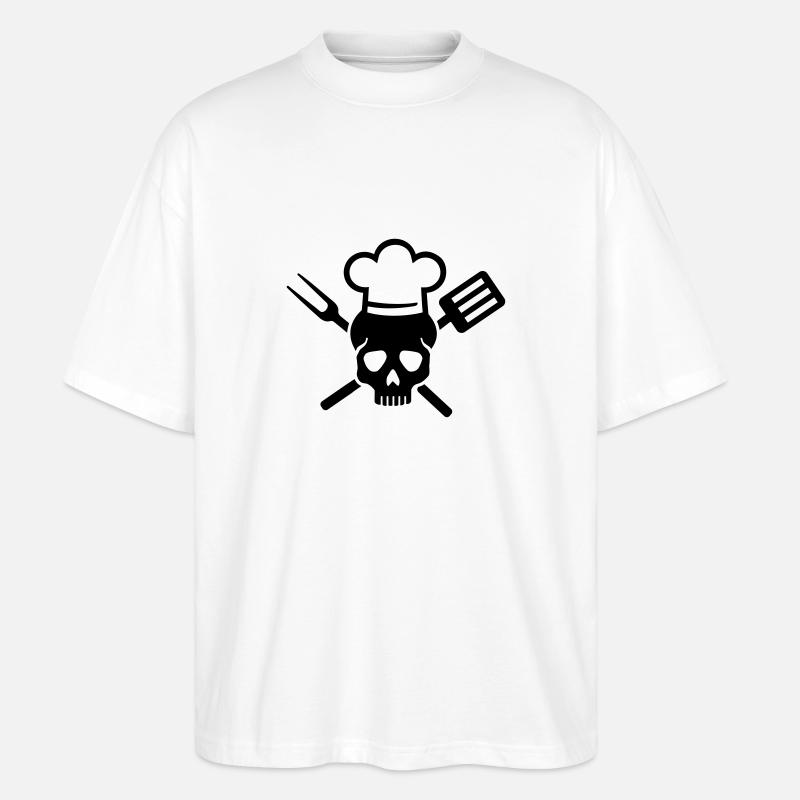 Cuisinier - T-shirt bio Blaster 2.0 coupe oversize Stanley/Stella Unisexe - blanc