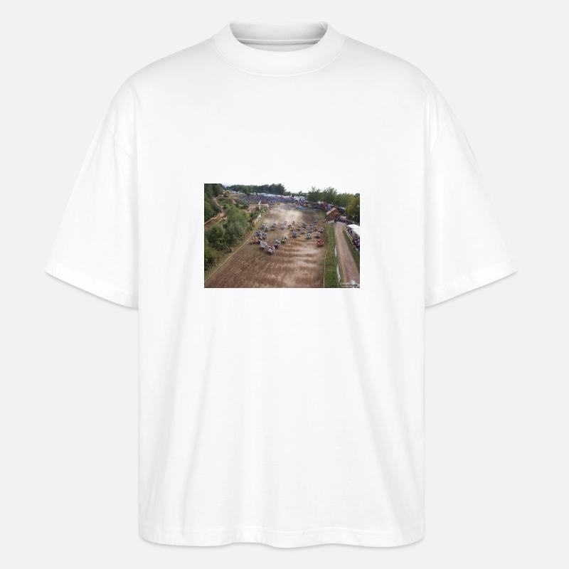 Sidecarcross Start - Rudersberg - Stanley/Stella Oversized Unisex Bio T-Shirt Blaster 2.0 - Weiß