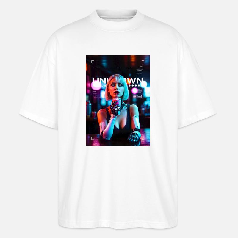 Neon dreams - Stanley/Stella Oversized Unisex Bio T-Shirt Blaster 2.0 - Weiß