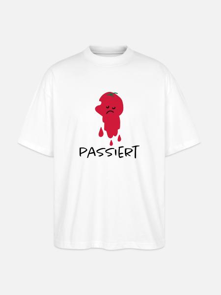 Passierte Tomate - Stanley/Stella Oversized Unisex Bio T-Shirt Blaster 2.0 - Weiß