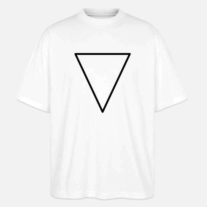 triangle triangle - Stanley/Stella Oversized Unisex Organic T-shirt Blaster 2.0 - white