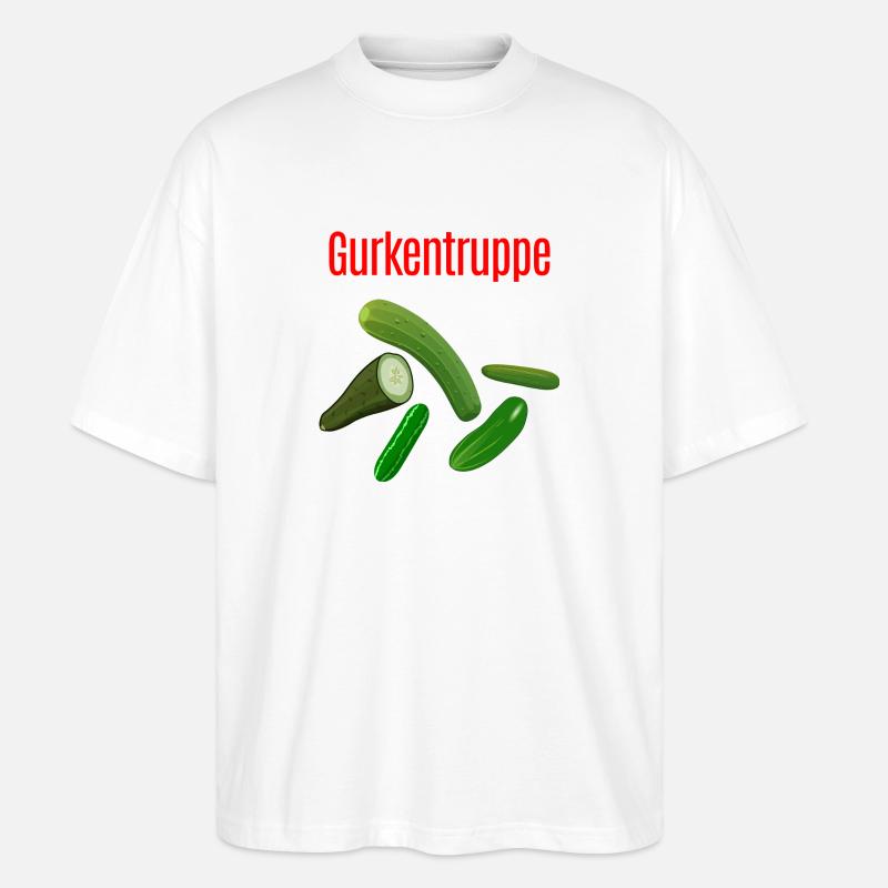 Gurkentruppe - Stanley/Stella Oversized Unisex Bio T-Shirt Blaster 2.0 - Weiß