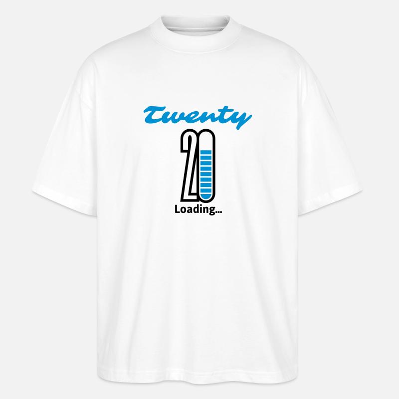 Twenty Loading... - Stanley/Stella Oversized Unisex Bio T-Shirt Blaster 2.0 - Weiß