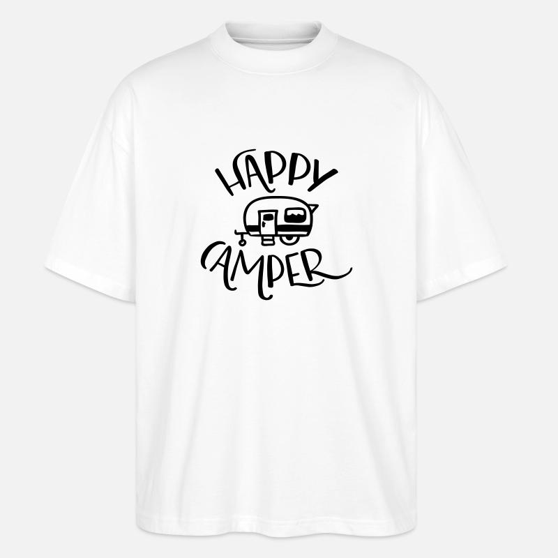 HEUREUX CAMPER - T-shirt bio Blaster 2.0 coupe oversize Stanley/Stella Unisexe - blanc