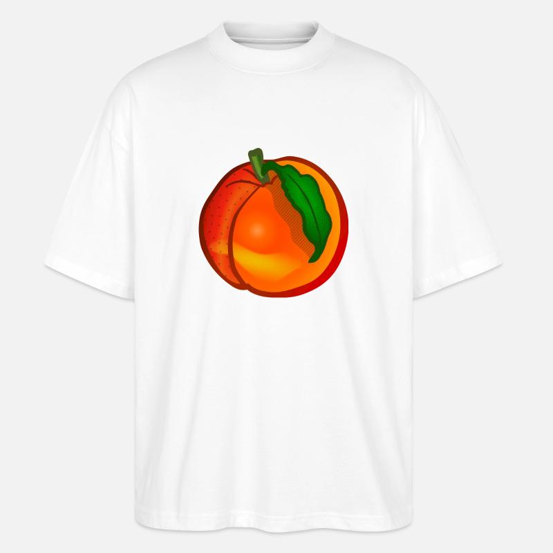 Pfirsich - Stanley/Stella Oversized Unisex Bio T-Shirt Blaster 2.0 - Weiß