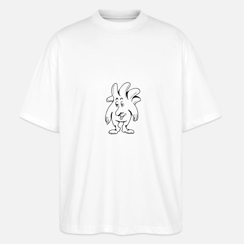 Plättchen - Stanley/Stella Oversized Unisex Bio T-Shirt Blaster 2.0 - Weiß
