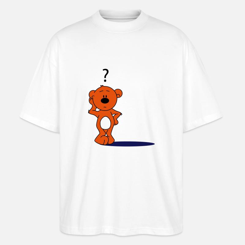 schnuffel teddy - Stanley/Stella Oversized Unisex Bio T-Shirt Blaster 2.0 - Weiß