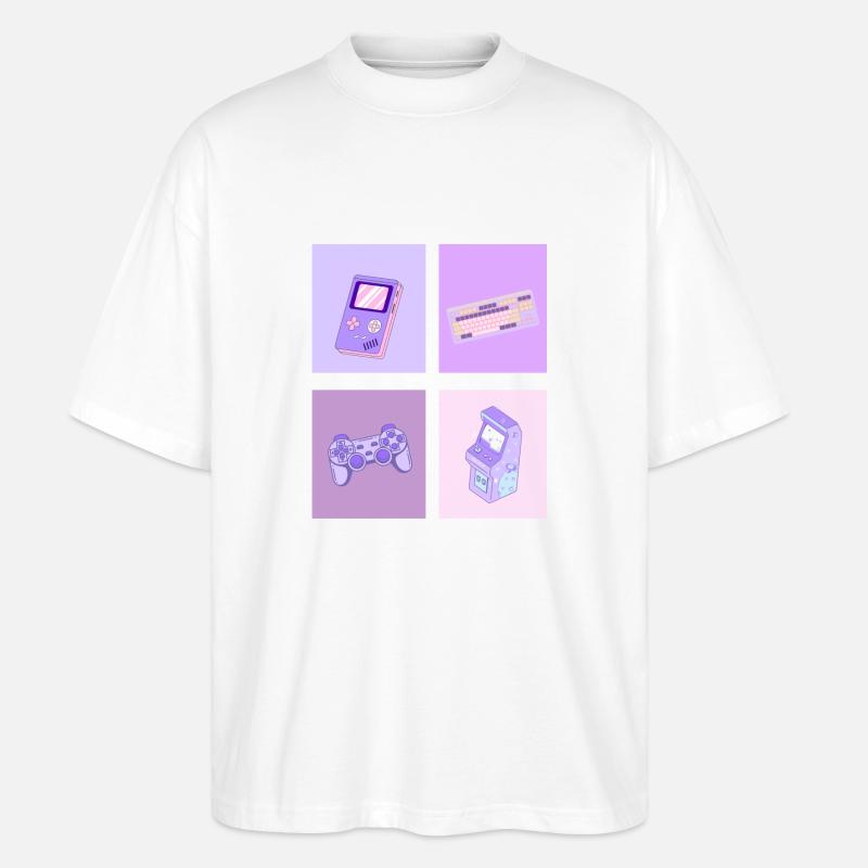 Gaming Collage - Stanley/Stella Oversized Unisex Bio T-Shirt Blaster 2.0 - Weiß