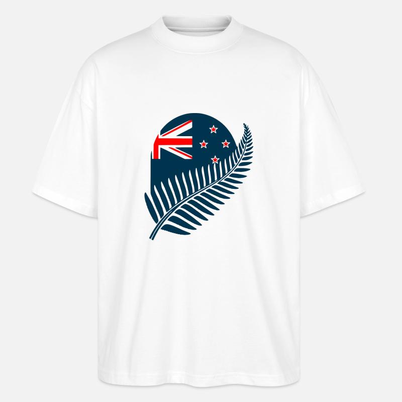 Neuseeland Aotearoa Kiwi 2 - Stanley/Stella Oversized Unisex Bio T-Shirt Blaster 2.0 - Weiß