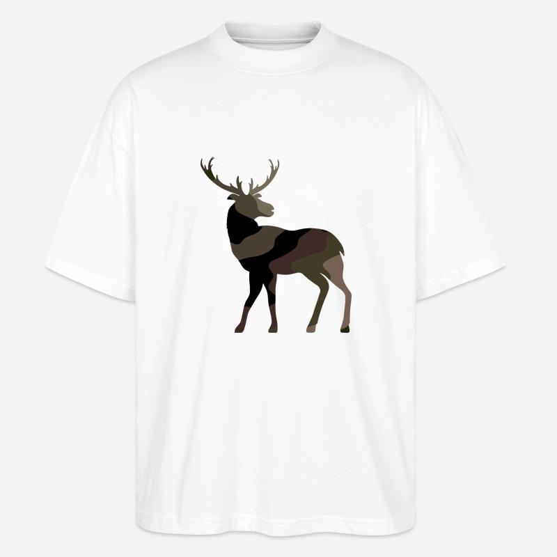 Hirsch - Stanley/Stella Oversized Unisex Bio T-Shirt Blaster 2.0 - Weiß
