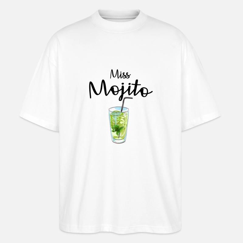 Fräulein Mojito - Stanley/Stella Oversized Unisex Bio T-Shirt Blaster 2.0 - Weiß