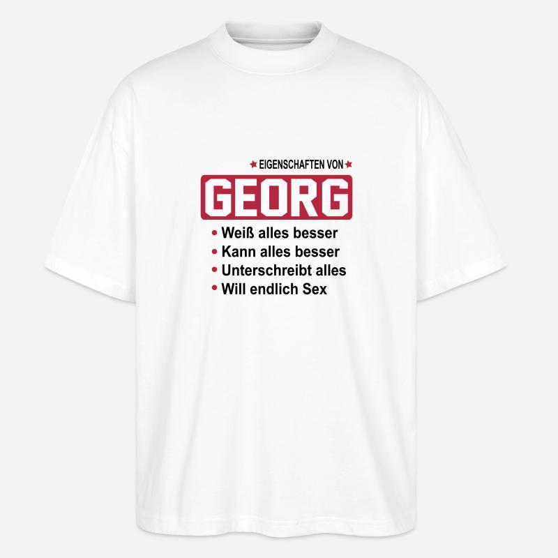 georg - Stanley/Stella Oversized Unisex Bio T-Shirt Blaster 2.0 - Weiß