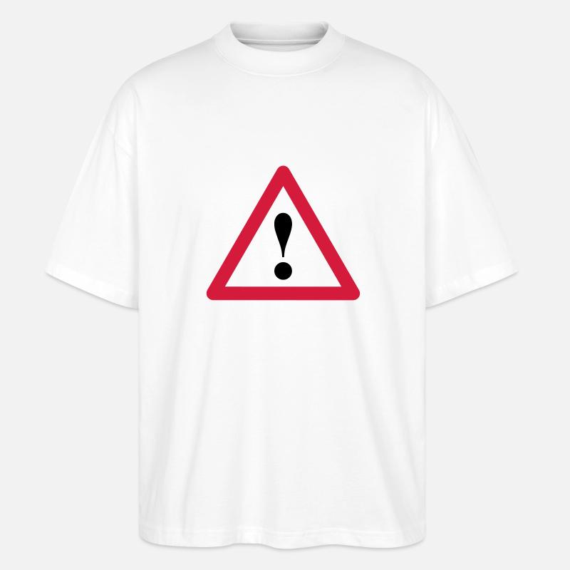 Signe d'exclamation - T-shirt bio Blaster 2.0 coupe oversize Stanley/Stella Unisexe - blanc