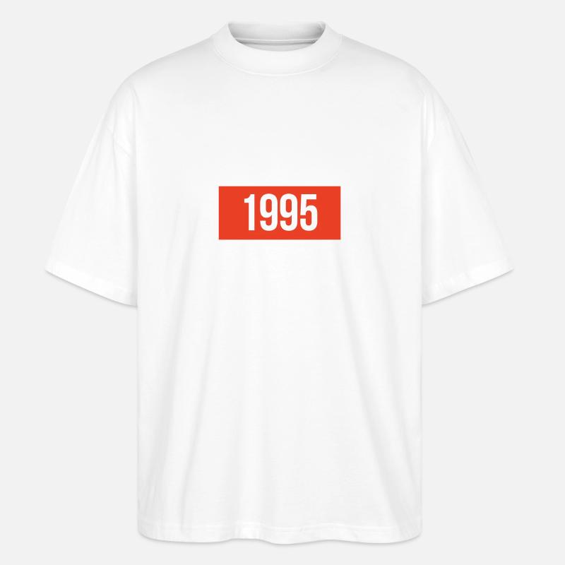 1995 - Stanley/Stella Oversized Unisex Bio T-Shirt Blaster 2.0 - Weiß