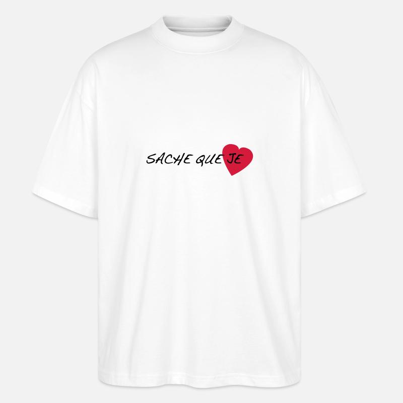 sache_que_je - T-shirt bio Blaster 2.0 coupe oversize Stanley/Stella Unisexe - blanc