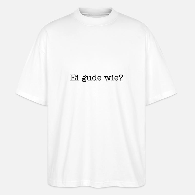 Ei Gude comment? - T-shirt bio Blaster 2.0 coupe oversize Stanley/Stella Unisexe - blanc