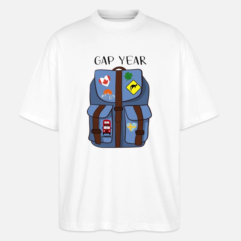Gap Year - Stanley/Stella Oversized Unisex Bio T-Shirt Blaster 2.0 - Weiß