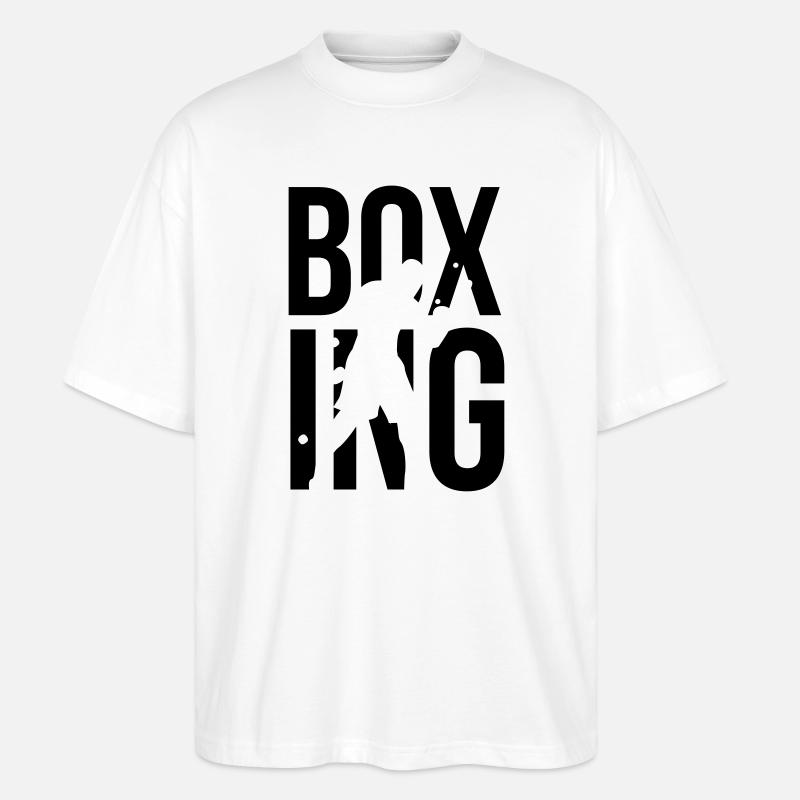 boxe - T-shirt bio Blaster 2.0 coupe oversize Stanley/Stella Unisexe - blanc