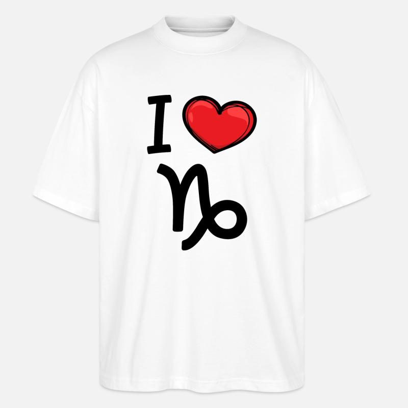 Aberglaube Horoskop Statement Steinbock Tierkreis - Stanley/Stella Oversized Unisex Bio T-Shirt Blaster 2.0 - Weiß