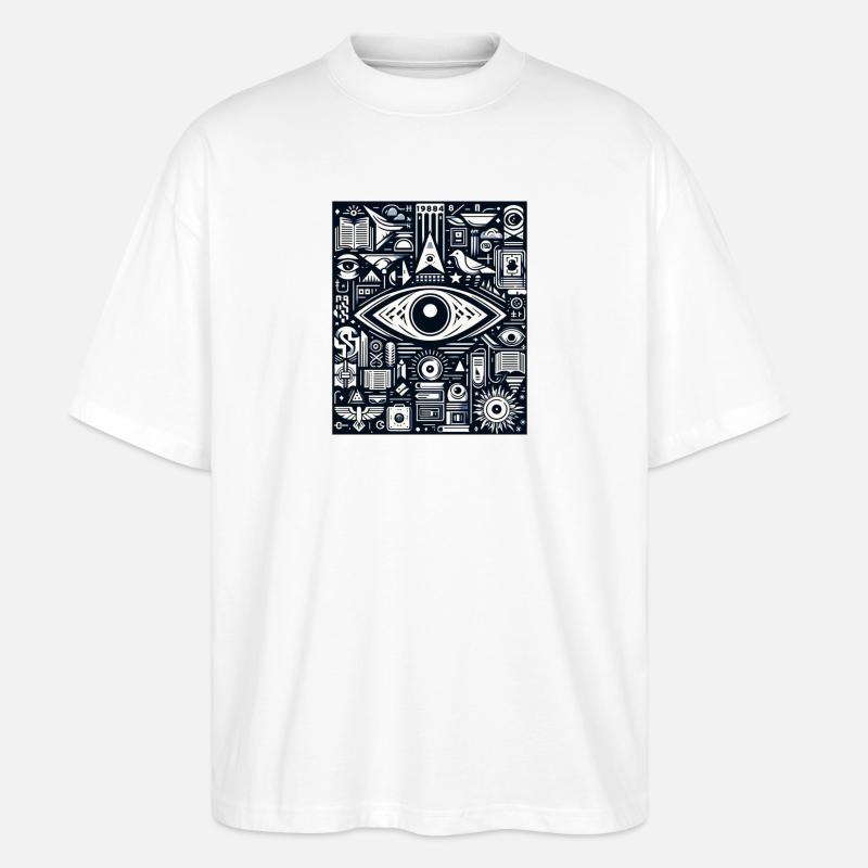 EyeTech - Stanley/Stella Oversized Unisex Bio T-Shirt Blaster 2.0 - Weiß