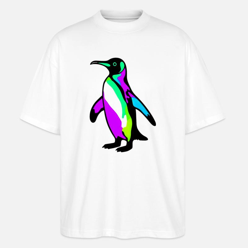 Penguin - Stanley/Stella Oversized Unisex Organic T-shirt Blaster 2.0 - white