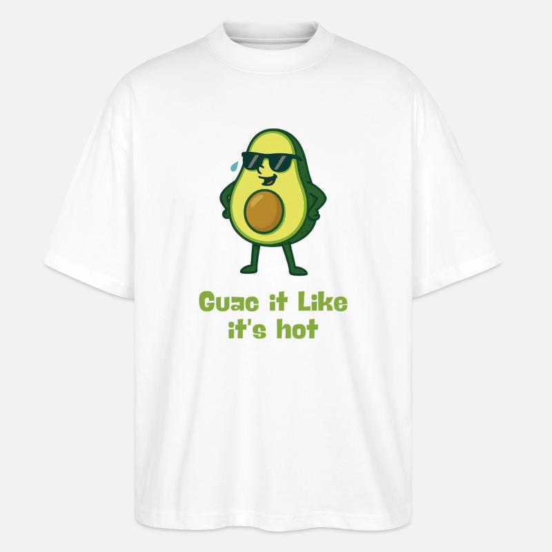Guac It Like It's Hot Avocado - Stanley/Stella Oversized Unisex Bio T-Shirt Blaster 2.0 - Weiß