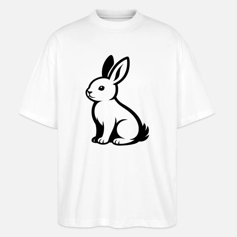 Hase - Stanley/Stella Oversized Unisex Bio T-Shirt Blaster 2.0 - Weiß