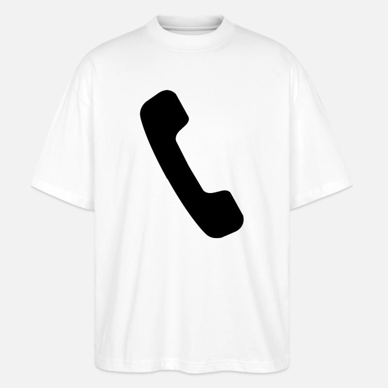 Kabeltelefon - Stanley/Stella Oversized Unisex Bio T-Shirt Blaster 2.0 - Weiß