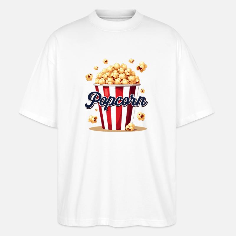 Costume de carnaval - Popcorn Design - T-shirt bio Blaster 2.0 coupe oversize Stanley/Stella Unisexe - blanc