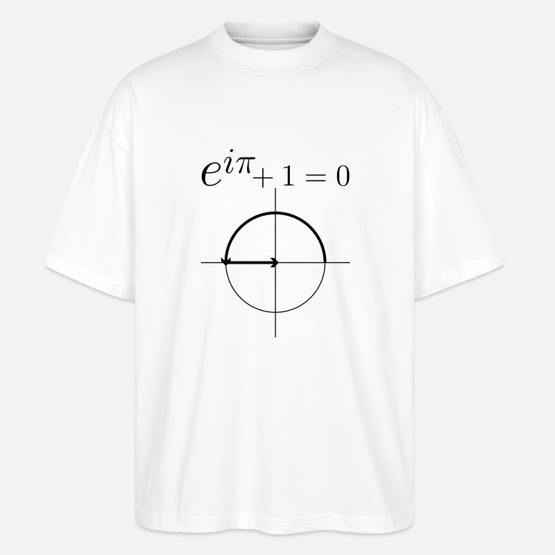 Euler Formel - Stanley/Stella Oversized Unisex Bio T-Shirt Blaster 2.0 - Weiß