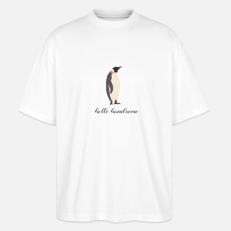 hello handsome - T-shirt bio Blaster 2.0 coupe oversize Stanley/Stella Unisexe - blanc