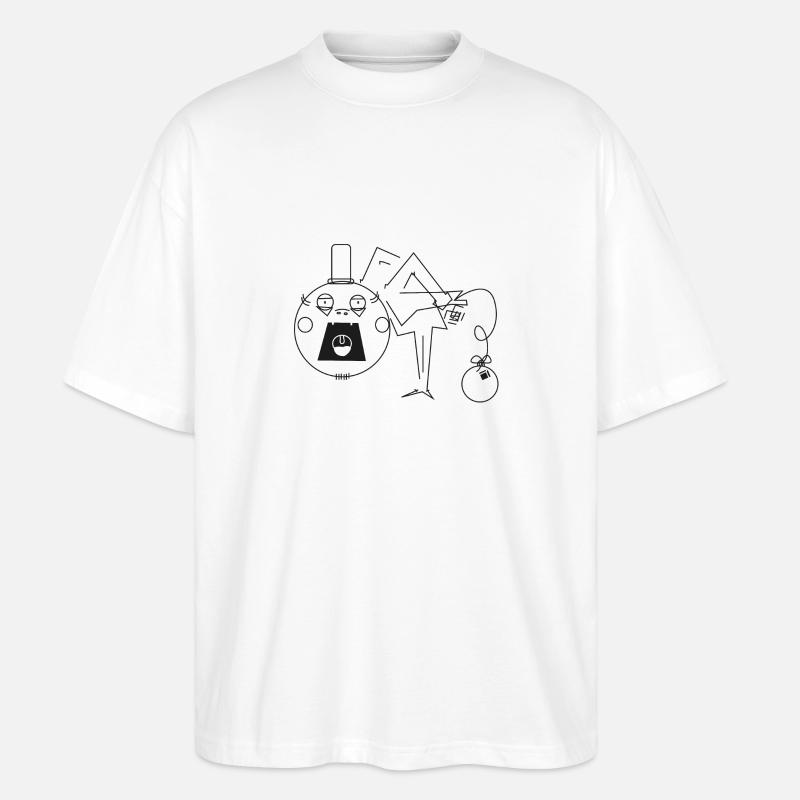 Hut Bombe - Stanley/Stella Oversized Unisex Bio T-Shirt Blaster 2.0 - Weiß