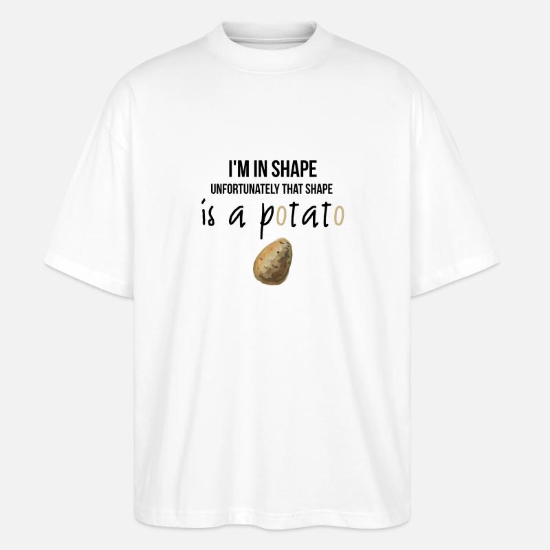I am in shape - Stanley/Stella Oversized Unisex Bio T-Shirt Blaster 2.0 - Weiß