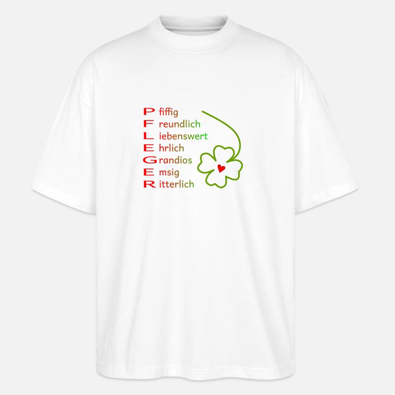 Pfleger - Stanley/Stella Oversized Unisex Bio T-Shirt Blaster 2.0 - Weiß