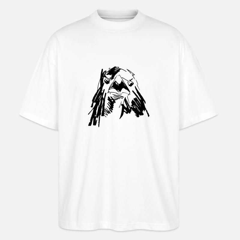 Adler - Falke - Stanley/Stella Oversized Unisex Bio T-Shirt Blaster 2.0 - Weiß